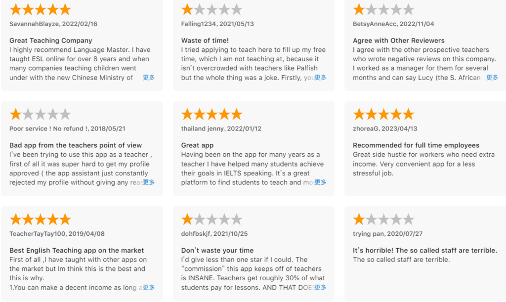 Language Master App Store reviews